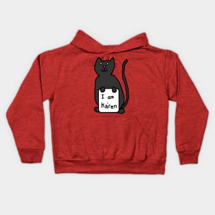 Black Cat and Karen Memes Kids Hoodie